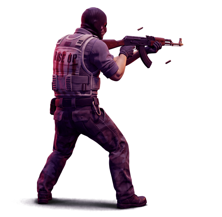 Masked gunman